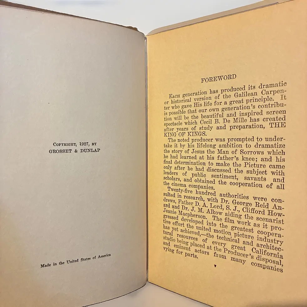 Thumbnail: 1927 Antique Biblical Novel “The King of Kings” Illus