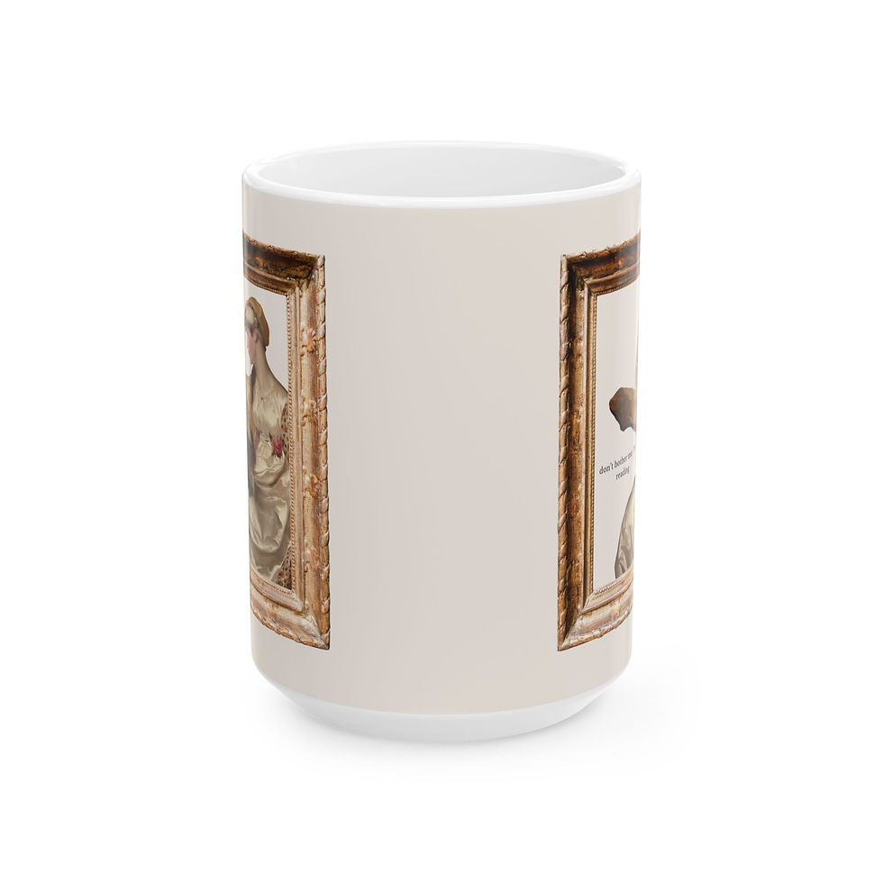 Thumbnail: "Don't bother me, I'm reading" – Classic Art Coffee Cup (11oz & 15oz)