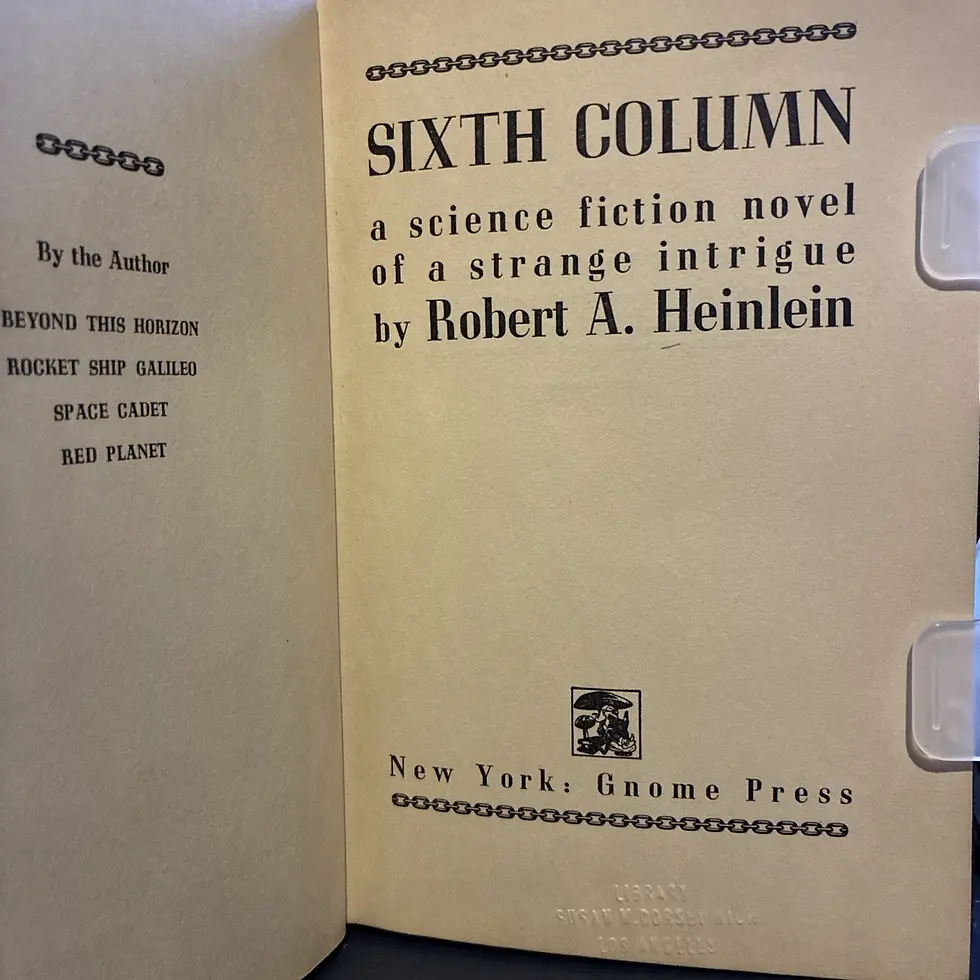 Thumbnail: Robert Heinlein / Sixth Column 1949