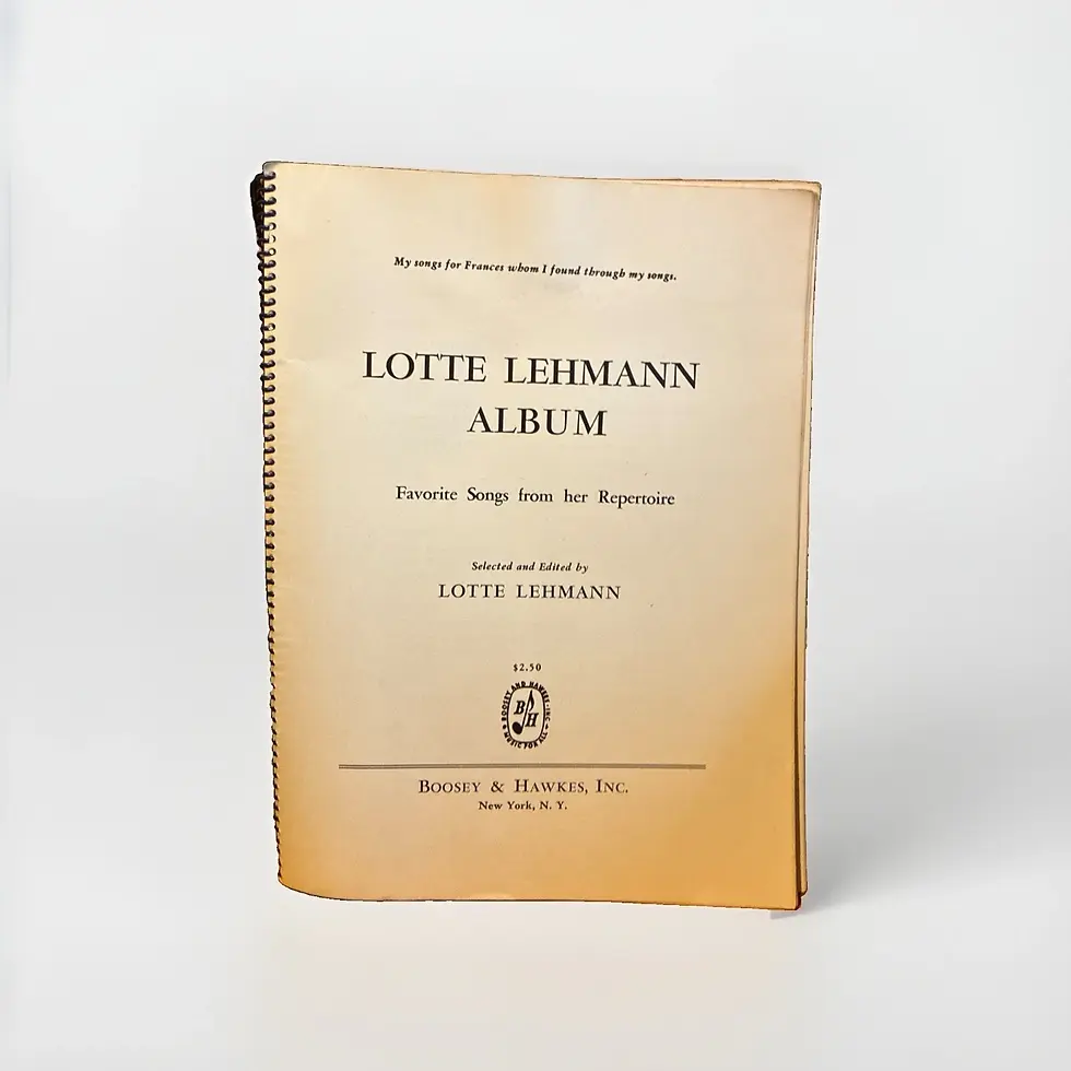 Thumbnail: LOTTE LEHMANN ALBUM Favorite Songs - BOOSEY & HAWKES