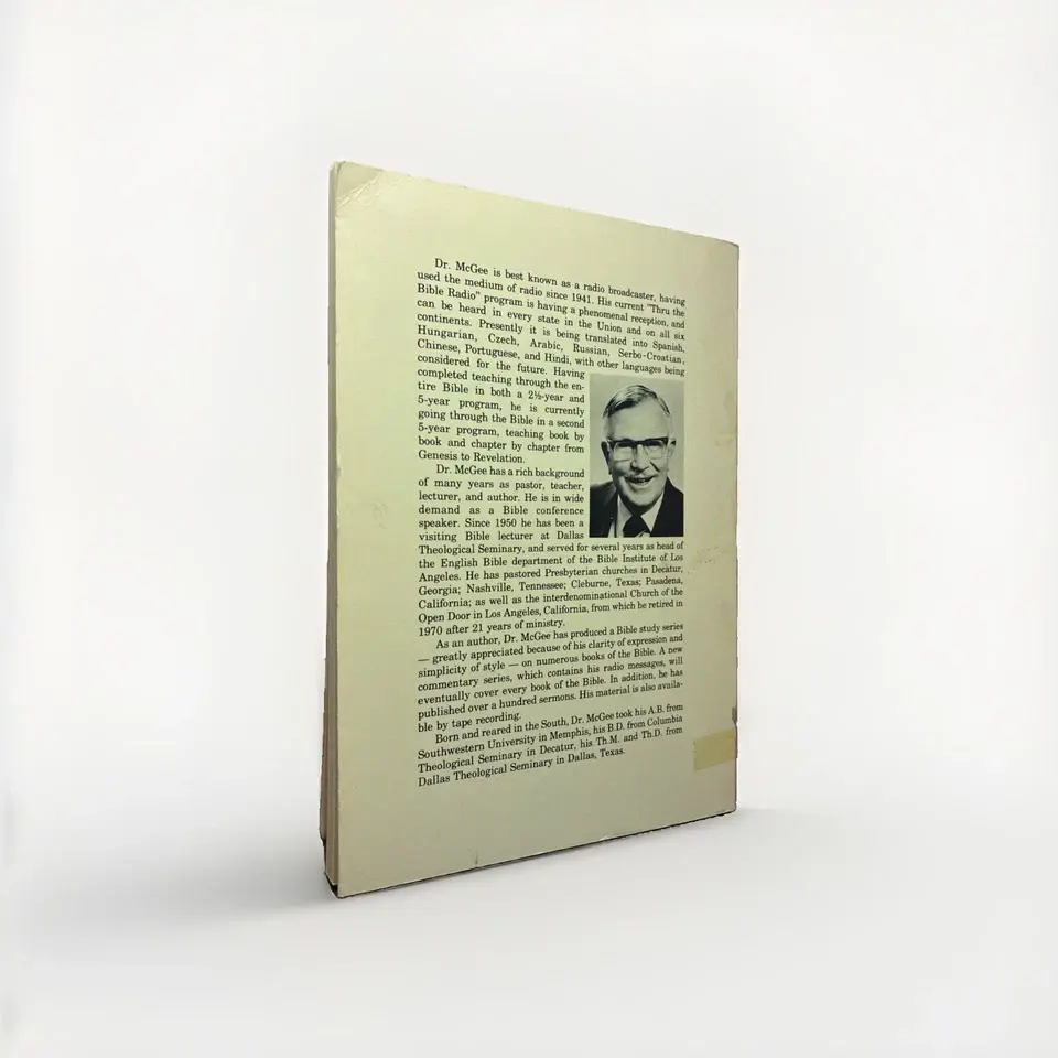 Thru The Bible Reasoning Through Romans Part 2 by J Vernon McGee — Back Cover — Good