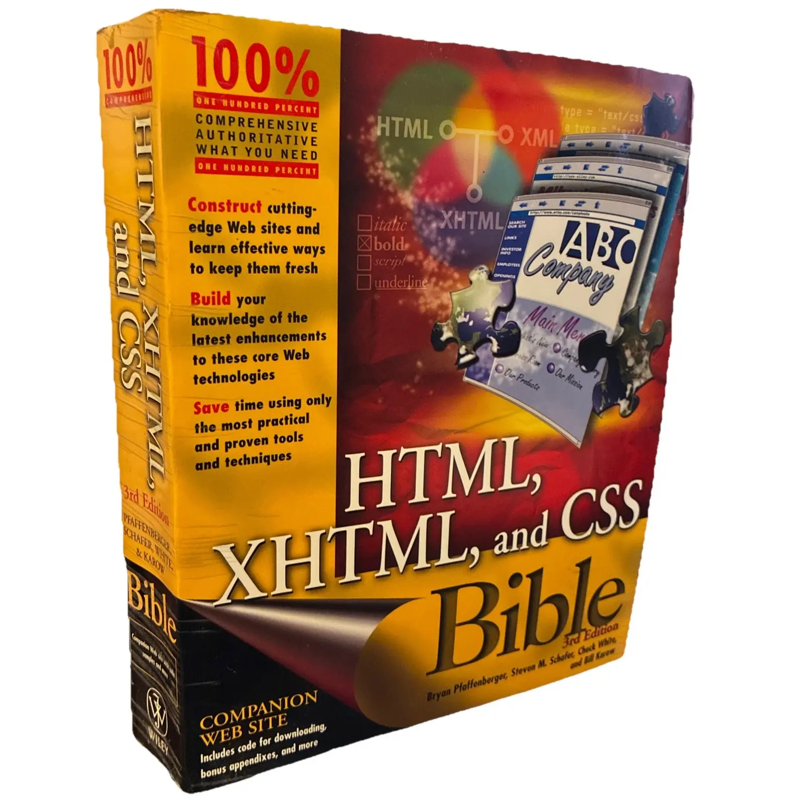 Bible Ser.: HTML, XHTML, and CSS Bible by Bill Karow, Steven M. Schafer,...