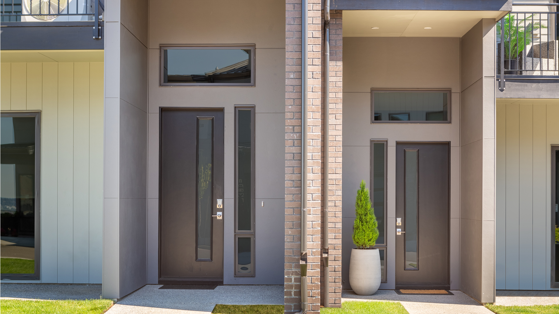 Commercial Siding and Window Installation by StraightLine Exteriors for Boulder Ridge Townhomes at Columbia Palisades in Camas, Washington 98607