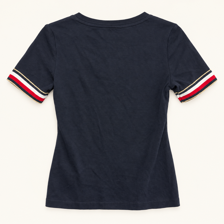 Tommy Hilfiger navy logo tee back