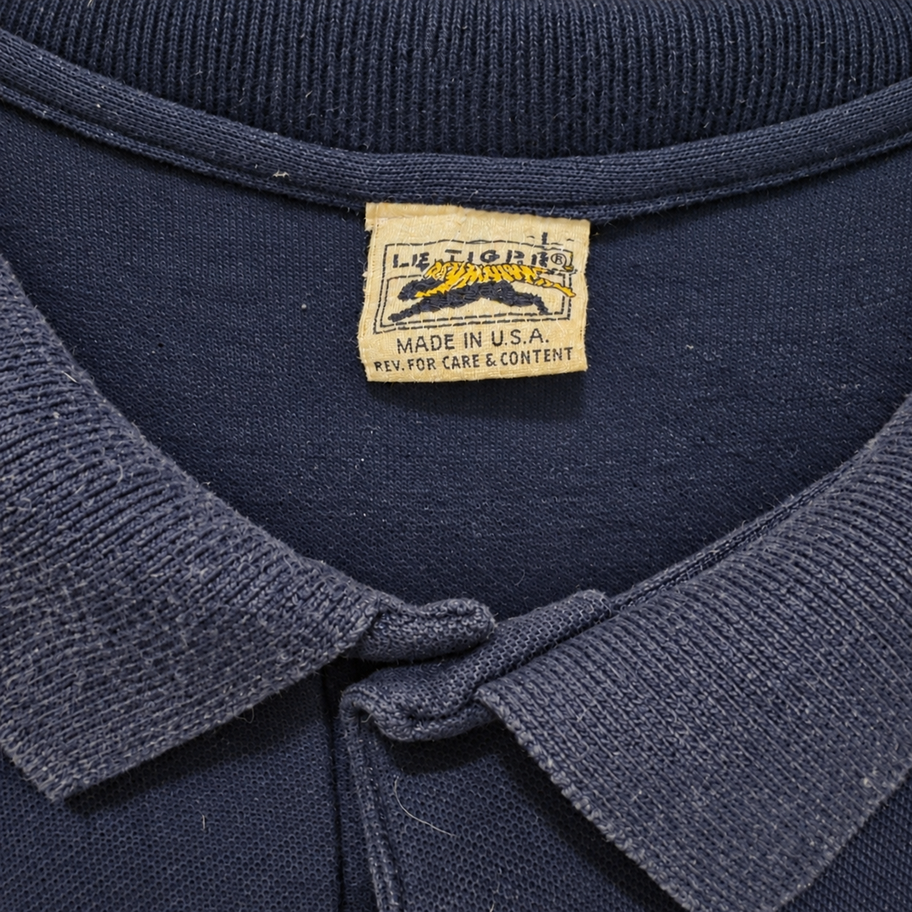 Original worn Le Tigre label sewn inside collar