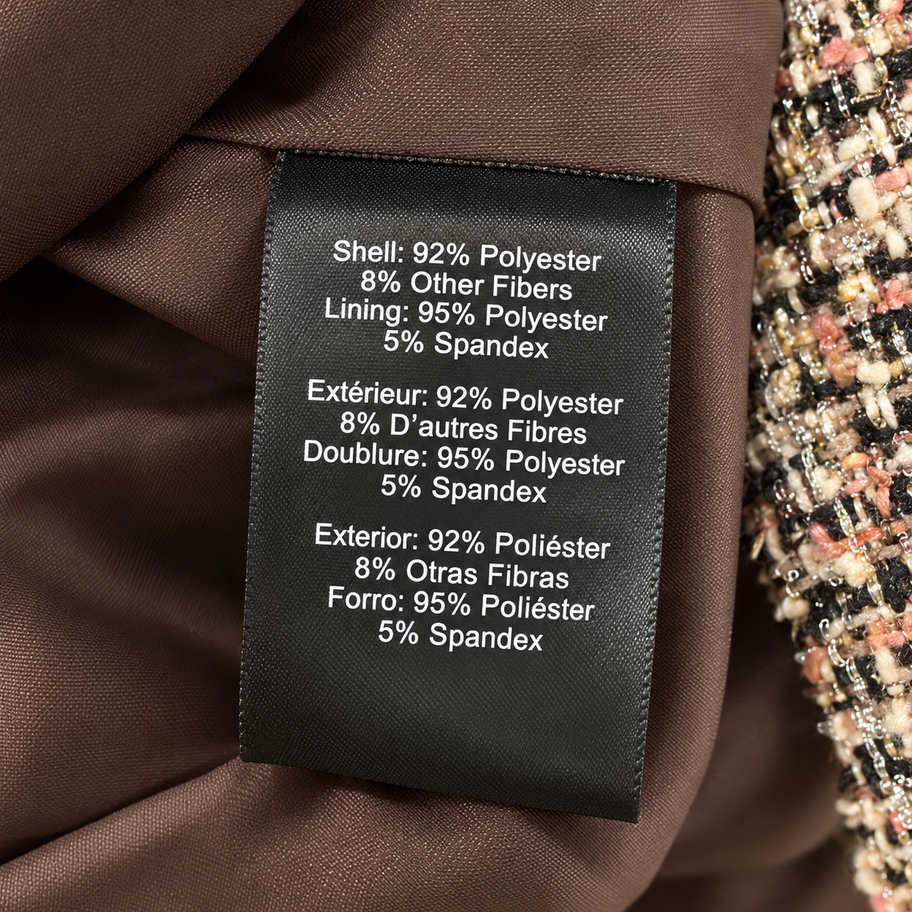 Donna Karan fabric composition label