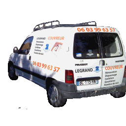 Véhicule de service - Legrand Artisan couvreur