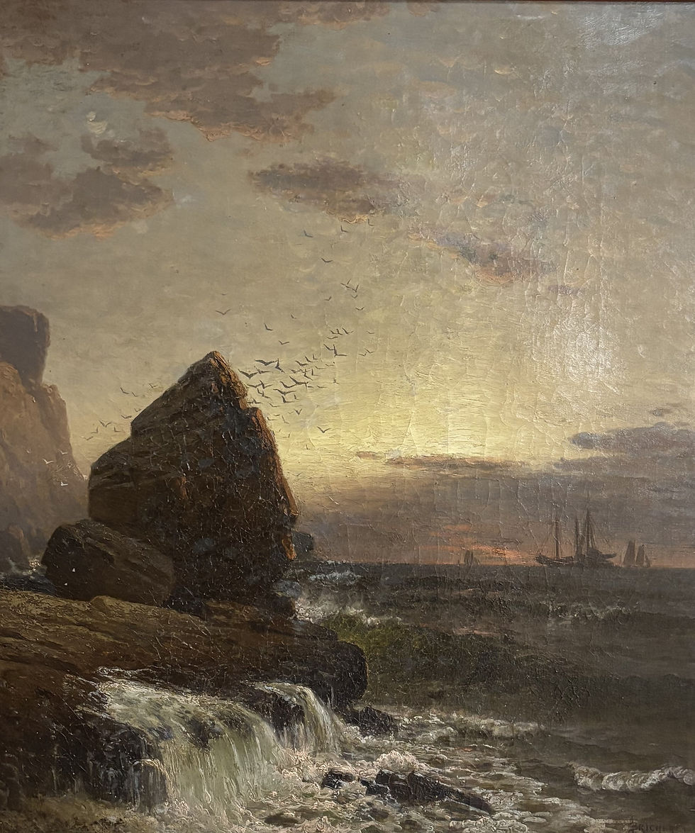 Surf at Sunset by Alfred Bricher