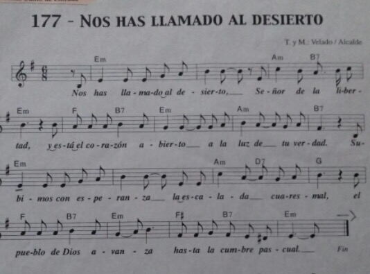 Nos Has Llamado Al Desierto Señor De La Libertad Letra