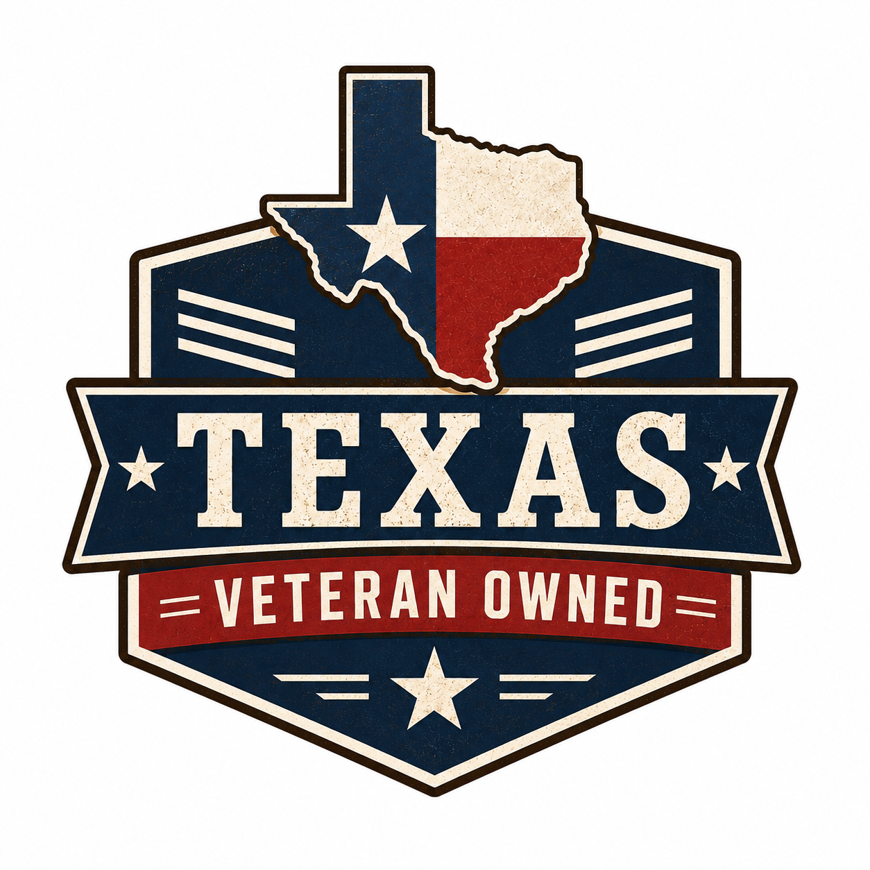 Texas Veteran Owned business badge