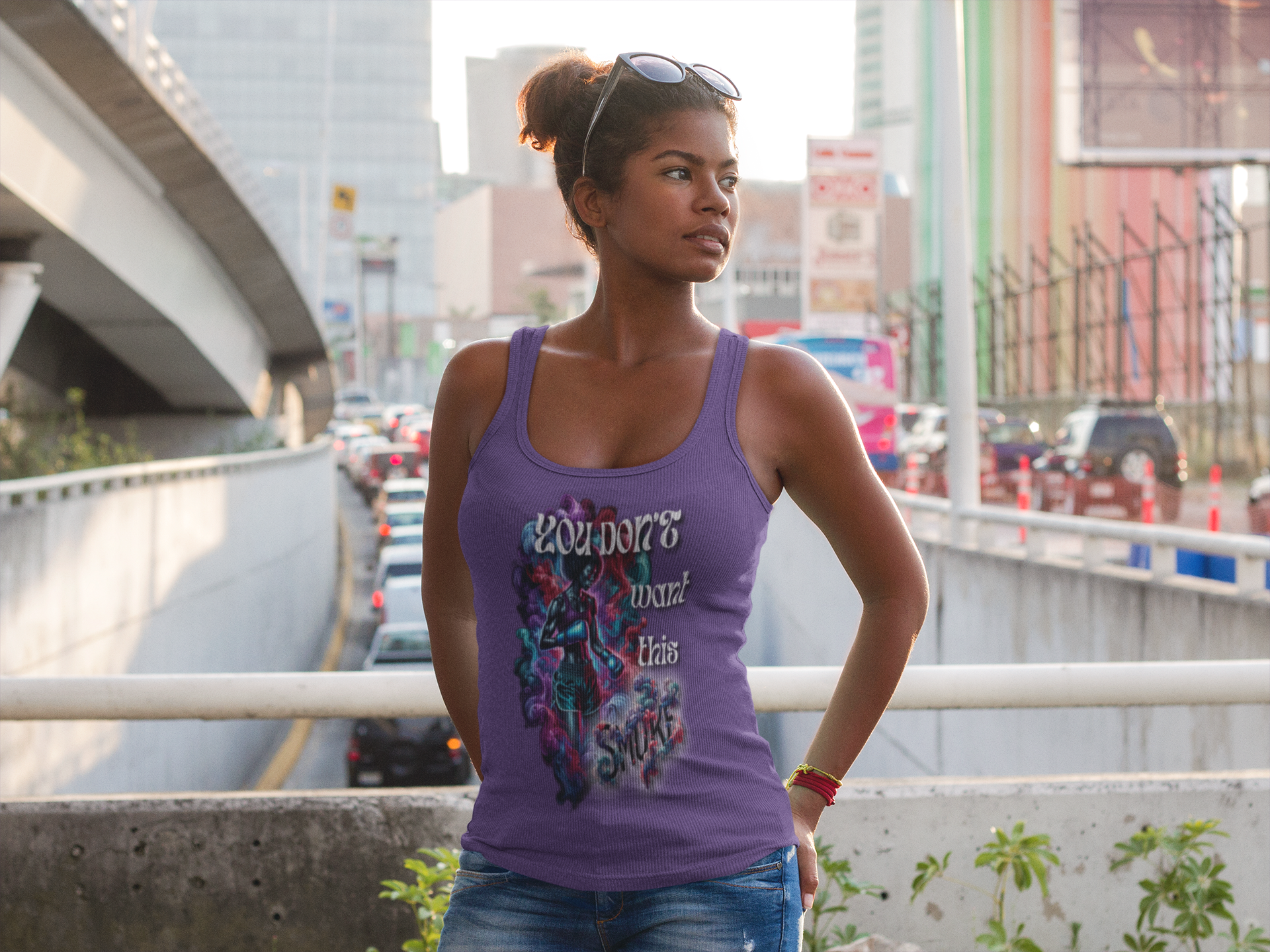The Black Woman’s No Smoke Racerback Tank