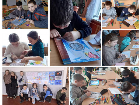 КОСМІЧНІ МОТИВИ НА УРОЦІ ОБРАЗОТВОРЧОГО МИСТЕЦТВА