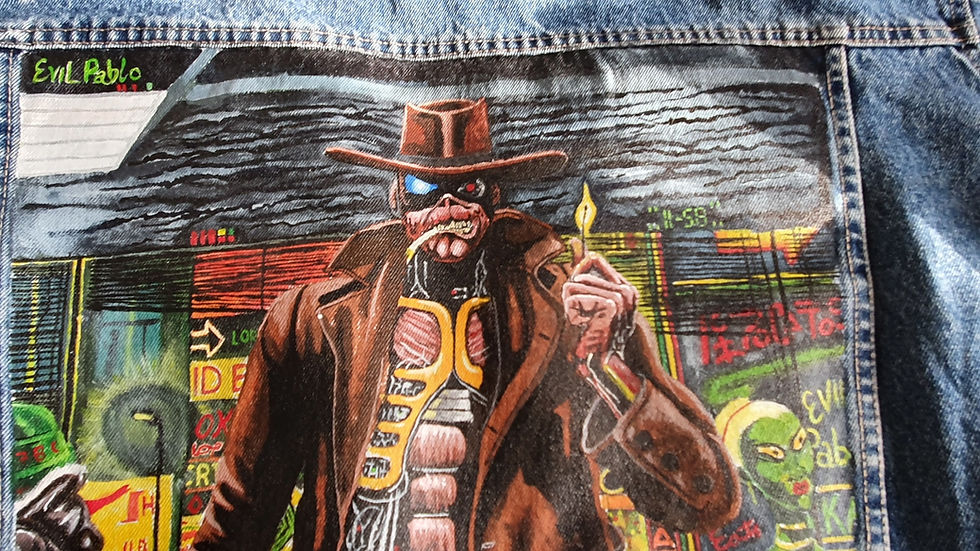 Thumbnail: Iron Maiden Tribute Vintage Denim Jacket