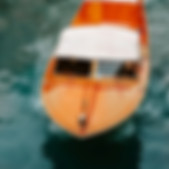 Luxury speed boat in clear water
