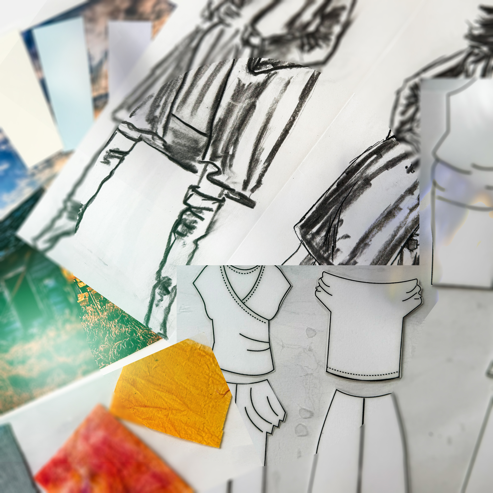 Rapture fashion sketches in Second Life