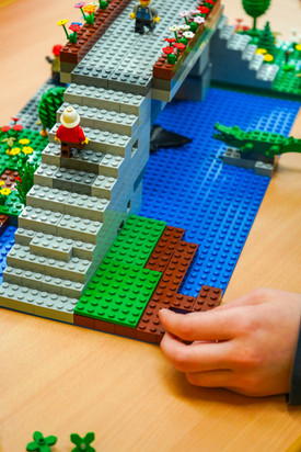 Lego Projekttag. Fertige Brücke