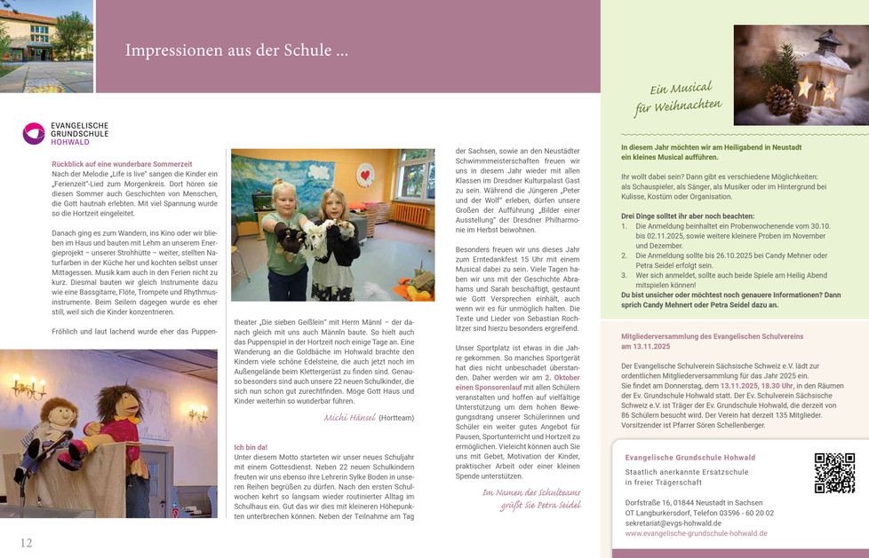Rückblick Oktober Schule