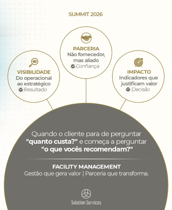De custo à estratégia. Esse é o nosso movimento.