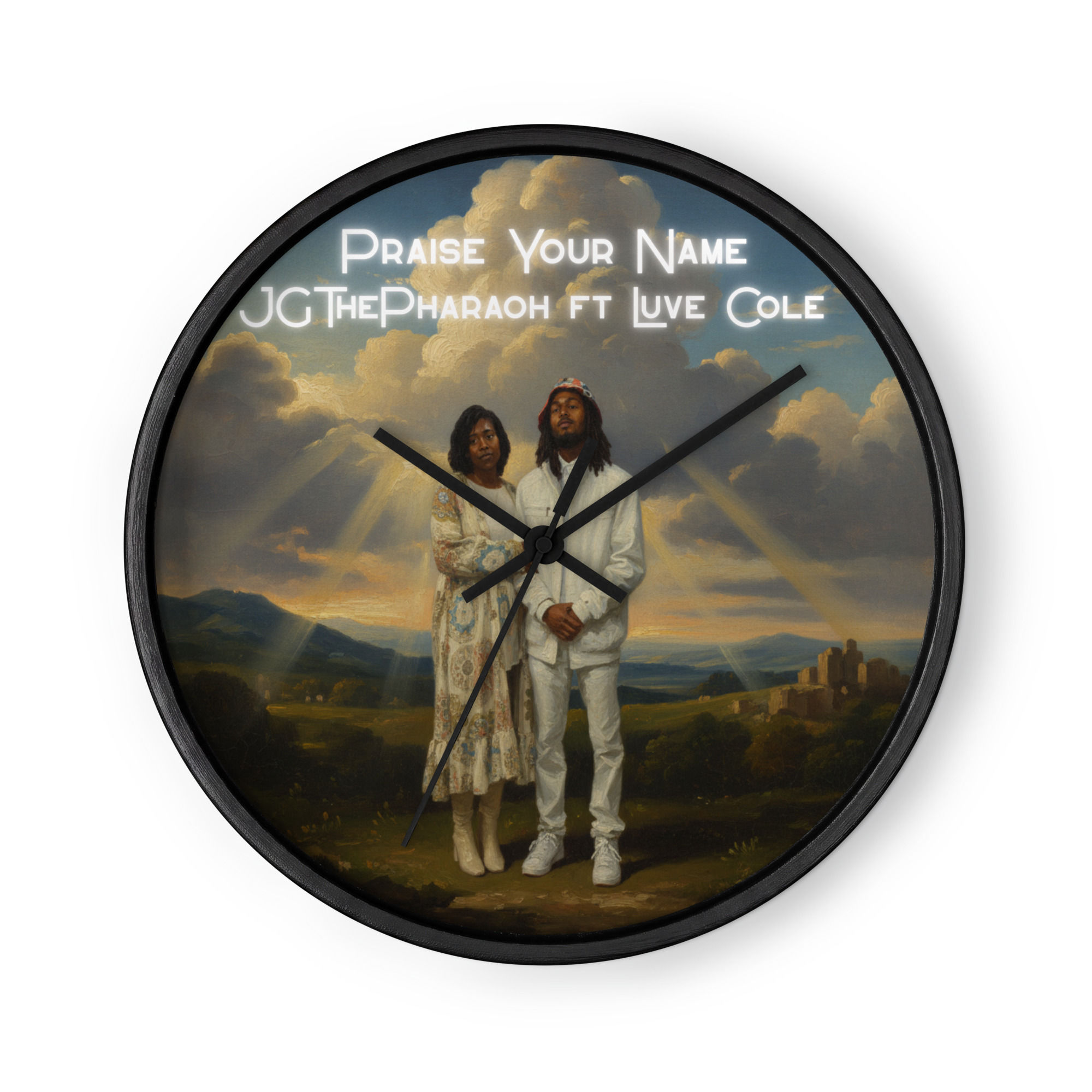 JGThePharaoh & LuveCole (Praise Your Name) Wall clock w/o Numbers