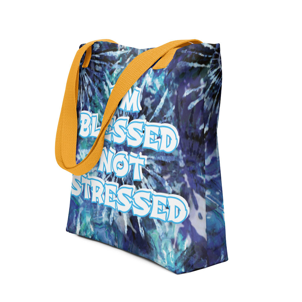 Thumbnail: I'm Blessed Not Stressed Tote bag