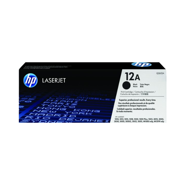 TONER ORIGINAL HP LASERJET 12A PRO PRETO 2000 PÁGINAS