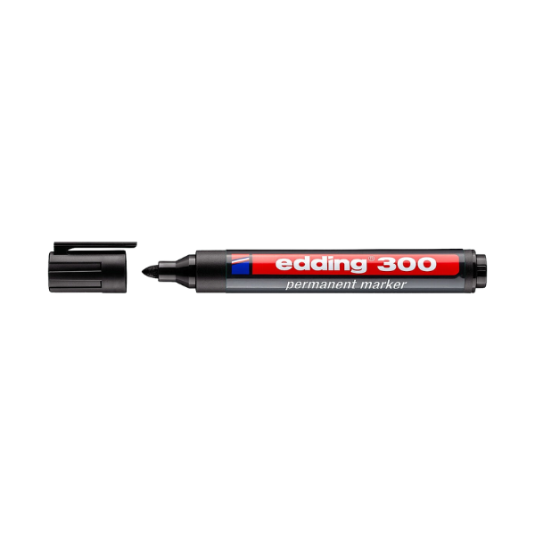 MARCADOR EDDING 300 TINTA PERMANENTE PRETO