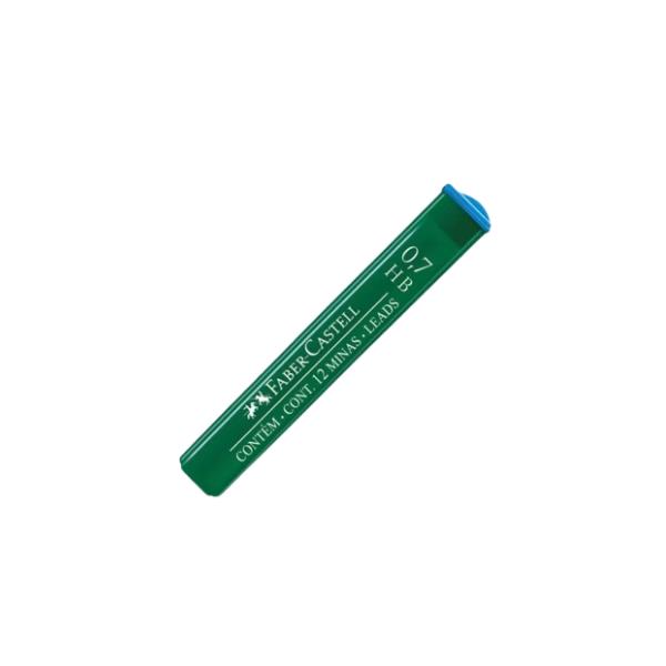MINAS FABER CASTELL 0.7MM HB TUBO COM 12 UNIDADES - 9127