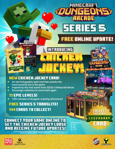 Minecraft Arcade Dungeons Cards Series 5 (1 Box, 700 Cards