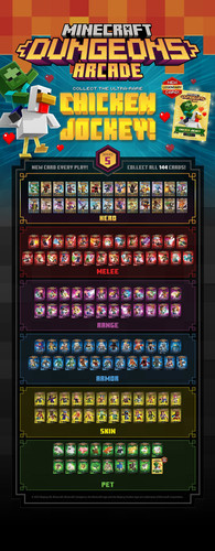 Minecraft Arcade Dungeons Cards Series 5 (1 Box, 700 Cards
