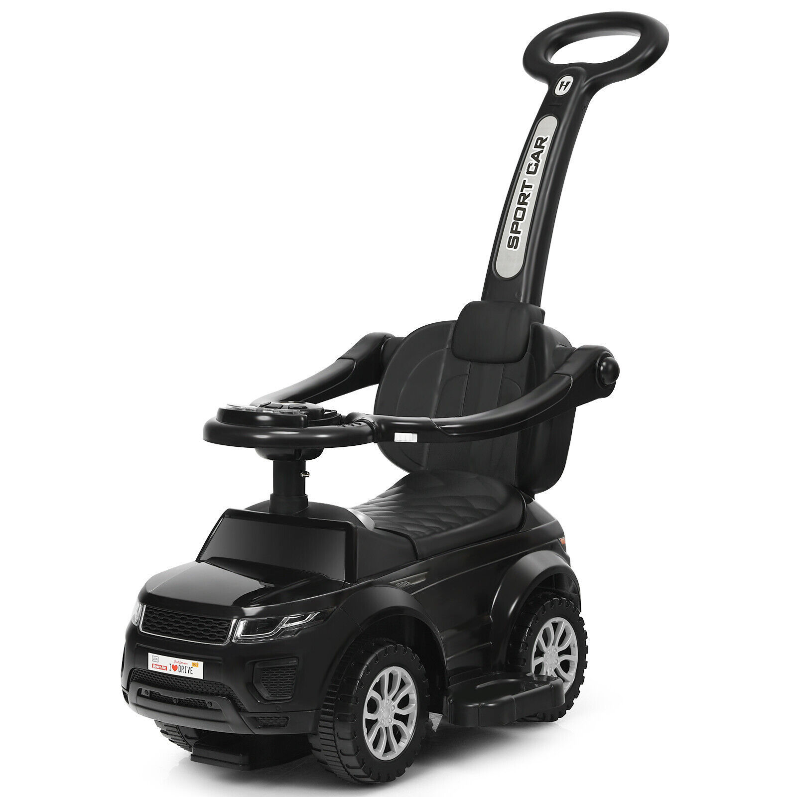 DORTALA 3 in 1 Baby Ride on Push Car Toy Kids Stroller Sliding Walking Car with
