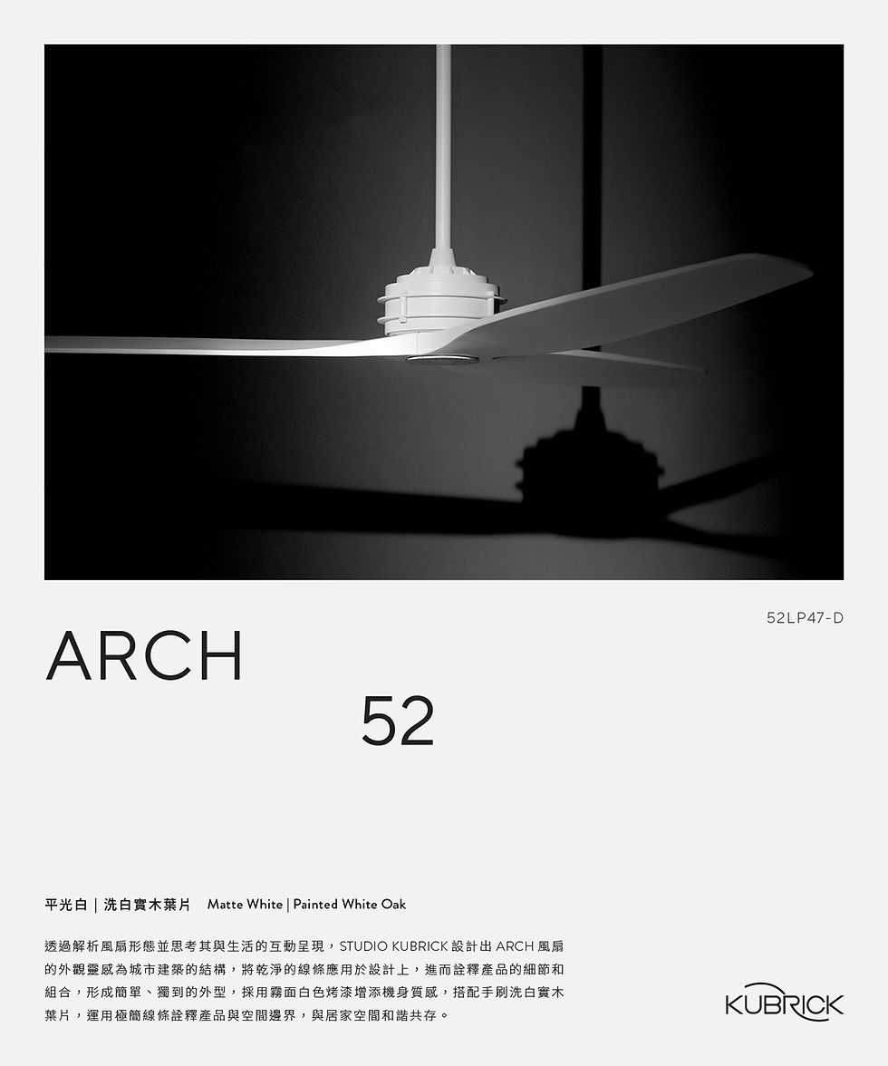 縮圖：KUBRICK ARCH 52 52LP47-D（白色）