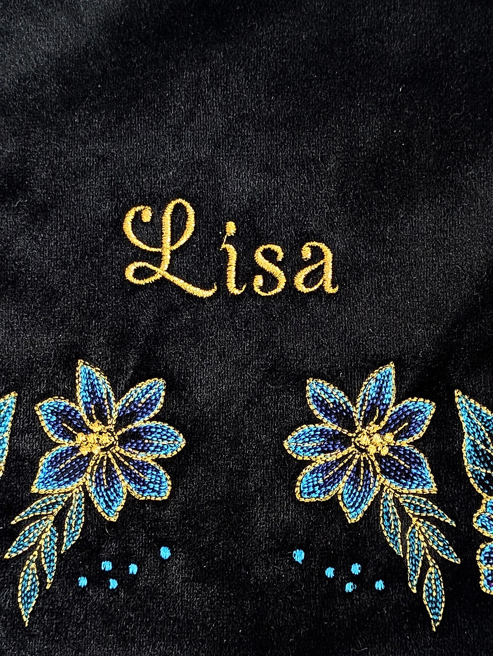 Thumbnail: Personalised Luxury makeup bags | floral gifts | black toiletry bag