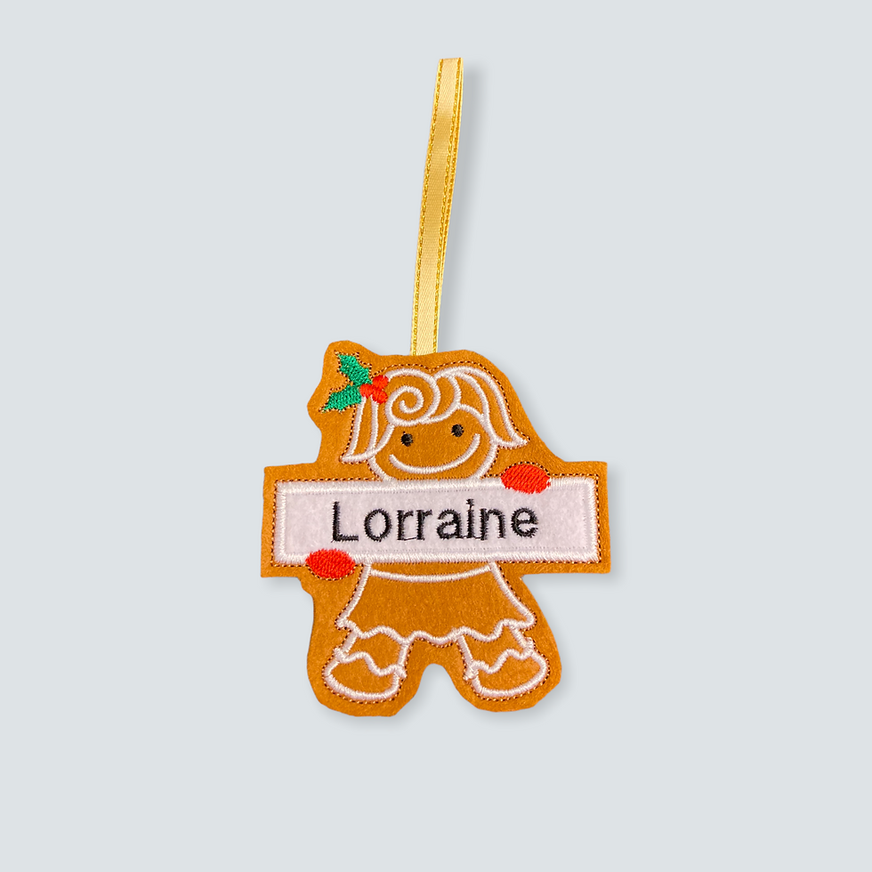 Thumbnail: Gingerbread Family Christmas Tree Ornaments