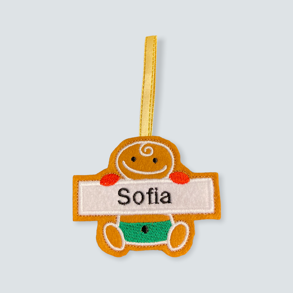 Thumbnail: Gingerbread Family Christmas Tree Ornaments