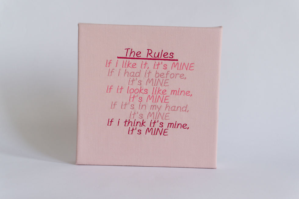 Thumbnail: The Toddler Rules canvas