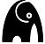The logo for Christian Pawola Music. The elephant represents memory.