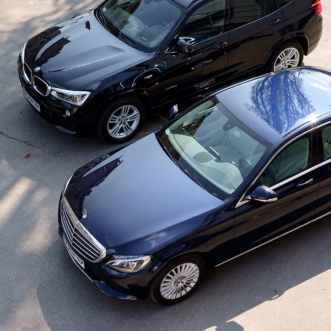 Luxury Cars from Above