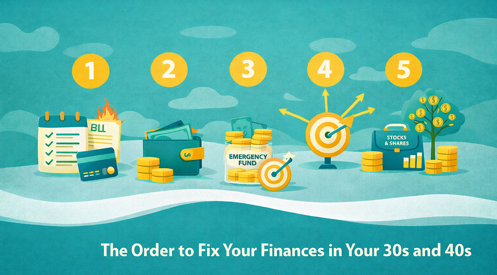 The Order to Fix Your Finances in Your 30s and 40s
