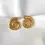 Thumbnail: Spiral Bloom Gold Plated Earrings