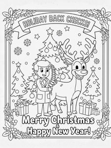 holiday coloring page