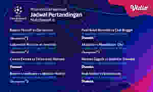 Jadwal Pertandingan Liga Champions 6 - 7 November 2019