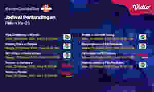 Jadwal Pertandingan Shopee Liga 1 Pekan 25
