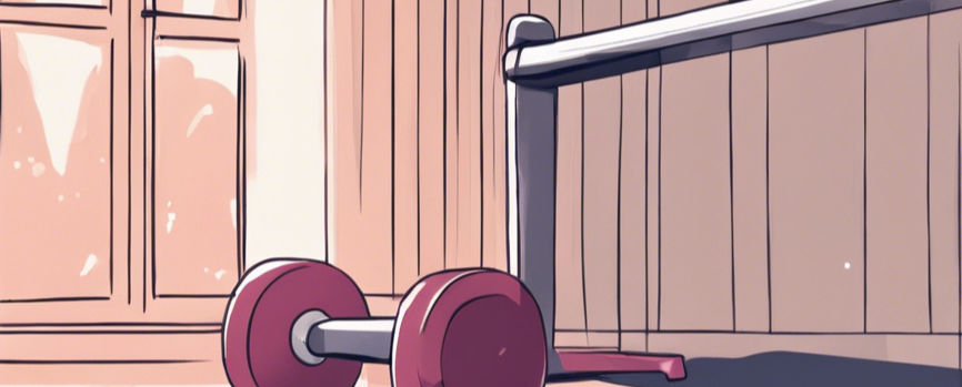 A ballet barre and a dumbell_edited_edit