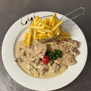 Scaloppina di vitello ai funghi porcini