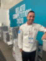 Robert winning at the gelato competition in 2020