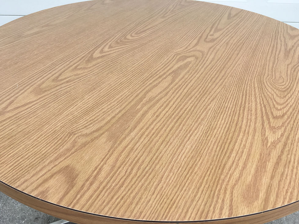 Thumbnail: Round Wood Cafe Table