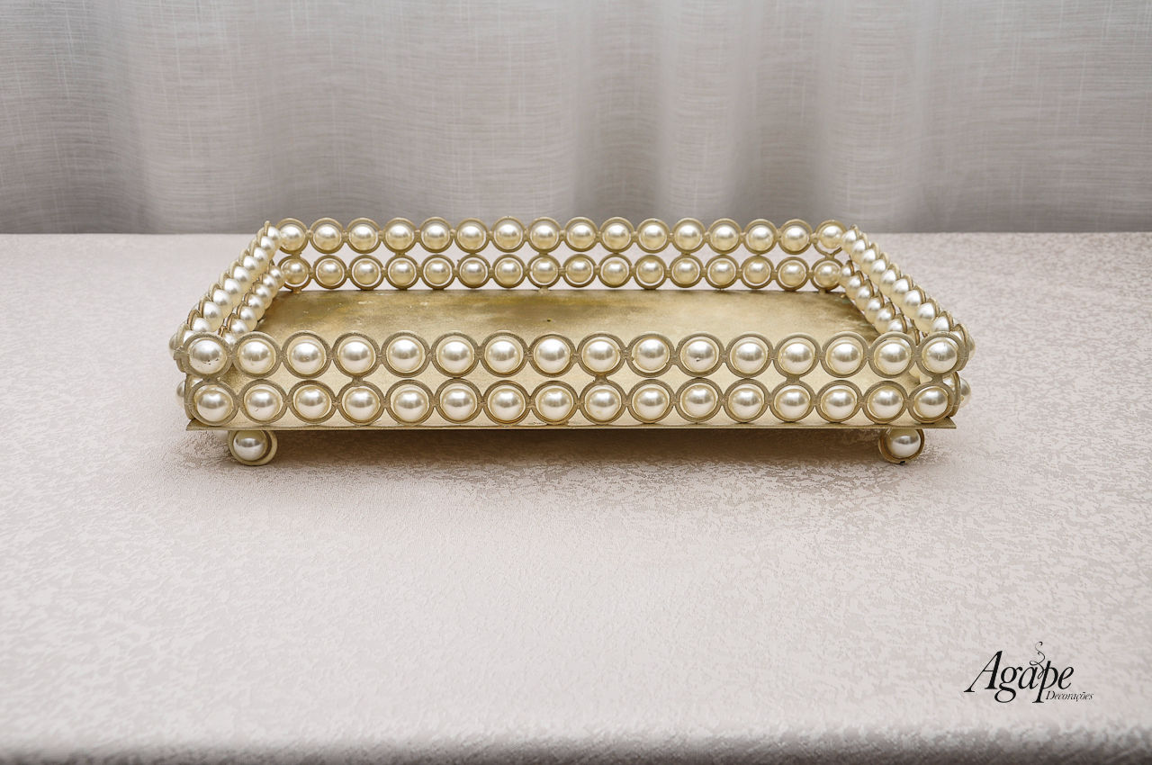 SUPORTE PARA DOCINHOS RETANGULAR PÉROLAS