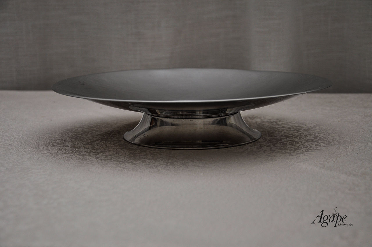 BANDEJA REDONDA DE INOX