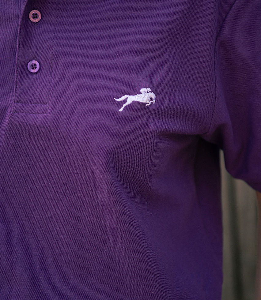 Women's Purple Horse Polo Shirt