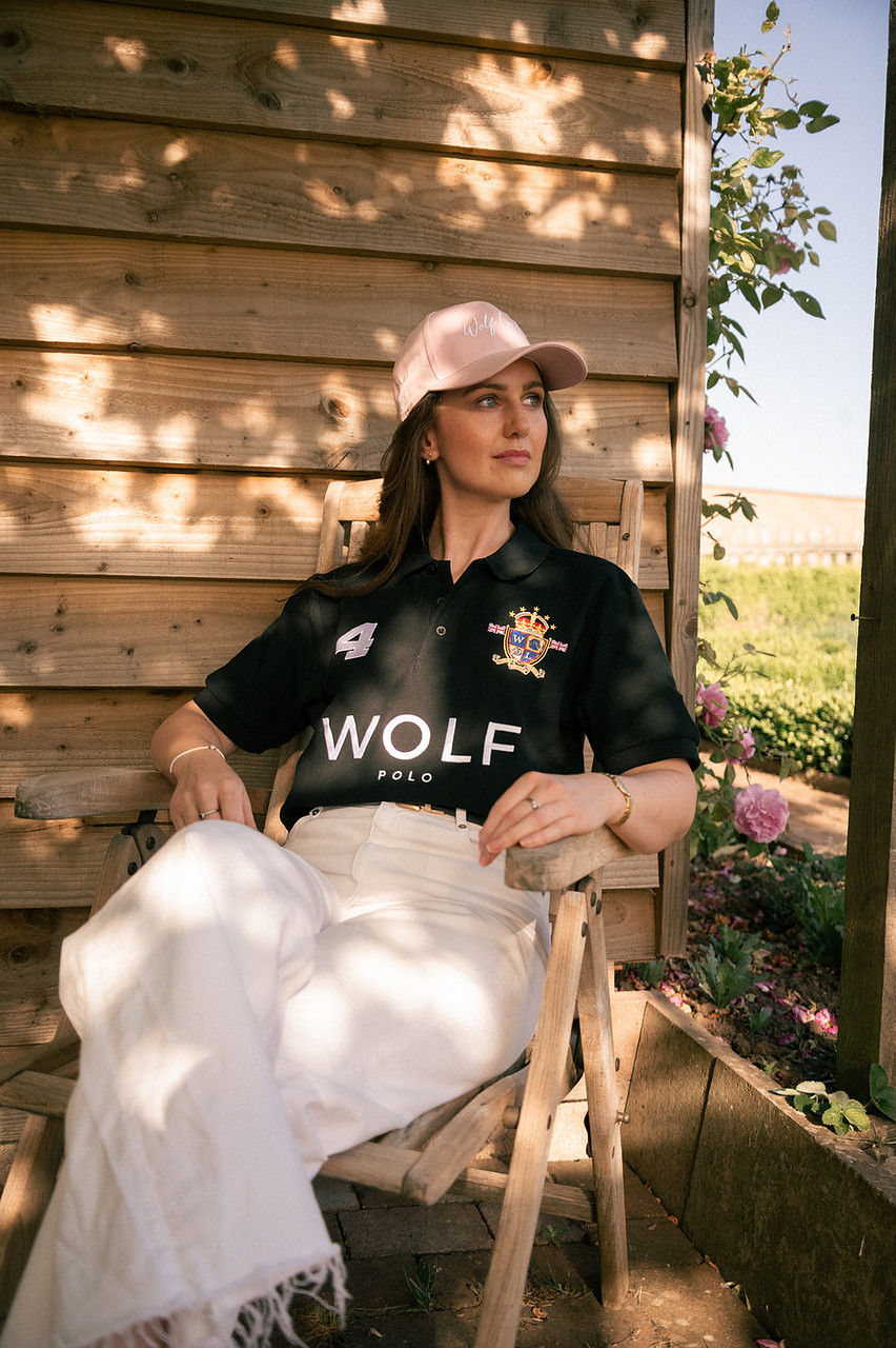 Women's Black Polo Shirt